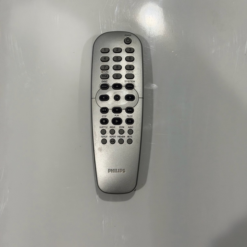 Philips RC2K16 Remote Control – Silver DVD System Replacement